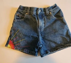 Sonoma Girl's Denim Jean Shorts Sunset and Stars Embellished - Picture 1 of 13