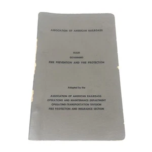 Association of America Railroads Regeln zur Brandschutz Vintage Buch - Bild 1 von 7