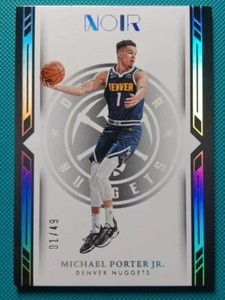 Michael Porter Jr. 2022-23 Panini Noir 01/49 Icon Edition Denver Nuggets #108