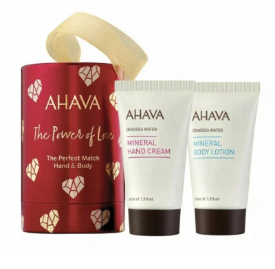 AHAVA The Power of Love The Perfect Match Hand Cream & Body Lotion Duo New - Image 1 of 4