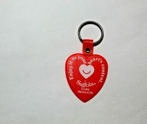 Saffola Dairy Products Enjoy It Vintage Keyring Keychain  K2 - Picture 1 of 2