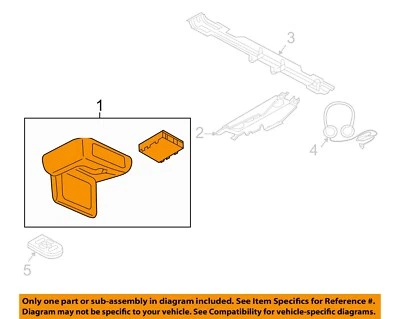 Used Infotainment Display fits: 2005 Ford Expedition Rear roof mounted w/sunroof - Image 1 of 4