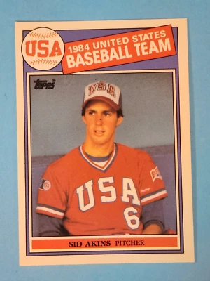 1985 Topps Tiffany Sid Akins Team USA #390 ⚾ - Image 1 of 2