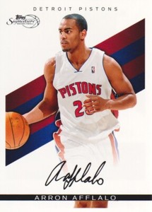 2008-09 Topps Signatures Basketball Facsimile Black #TS-AA Arron Afflalo 034/289