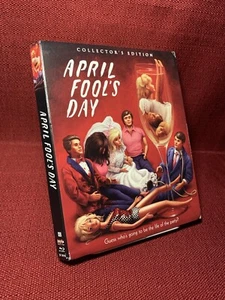 SLIPCOVER ONLY April Fool's Day Scream Factory Collector's Edition - Imagen 1 de 4