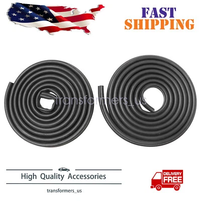 Rubber Door Weatherstrip Seals Pair Set for Chevy GMC Tahoe Suburban Yukon - Image 1 of 4