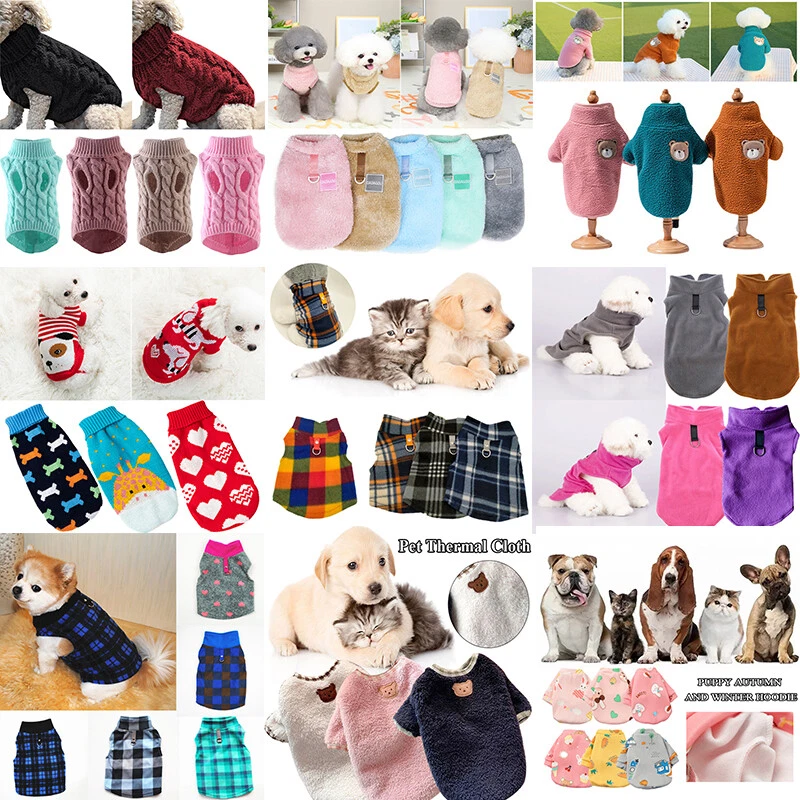 Pet Sweaters Twist Knit Sweaters Warm Pullover Clothes Dog Clothes Pet Supplies - Image 1 of 4