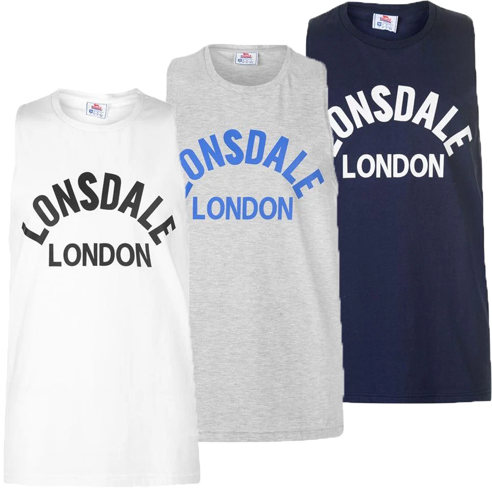 LONSDALE LONDON Tank Top Muscle Shirt Muscle Shirt Sleeveless T Shirt S M L XL 2XL - Image 1 of 1