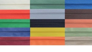 CONTINUOUS CHAIN ZIP / ZIPPING - UPHOLSTERY - NUMBER N3 10 OR 50 OR 200 METRES - Picture 1 of 39
