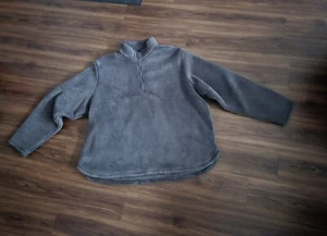H & M Teddy Fleece Pullover anthrazit mit halbem Reißverschluss XL - Bild 1 von 18