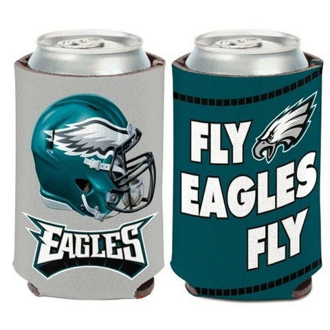 Philadelphia Eagles Slogan Design NFL Can Cooler " FLY EAGLES FLY " Cover