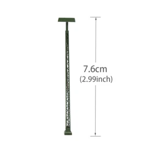 3 Stück Modelleisenbahn Spur N 1:160 Gleisleuchten Gittermastlampe hellweiß - Bild 1 von 6