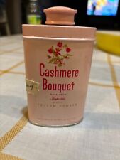 Vintage Cashmere Talc Bouquet Body Powder Tin USA New York Colgate
