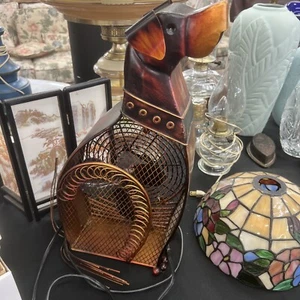 Decorative Electric Dog Fan Deco Breeze Metal Desk - Picture 1 of 3