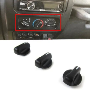 3Pcs A/C Heater Fan Control Switch Dash Knob For Jeep Wrangler TJ Dodge Ram Van - Picture 1 of 7