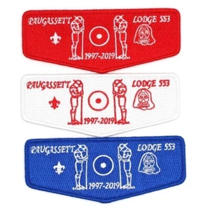 1997-2019 Paugassett Lodge 553 Flaps Housatonic Council Patches OA BSA CT - Picture 1 of 2