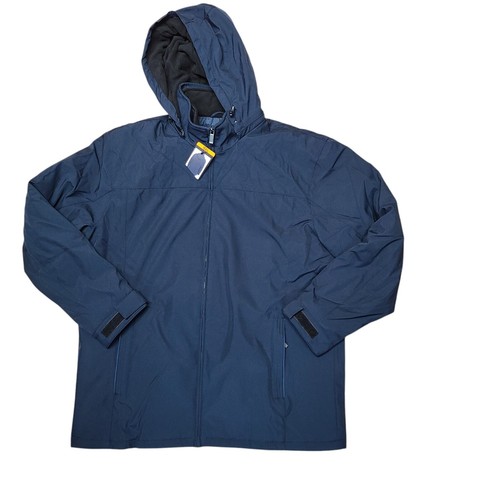 VETEMENTS Cappotto uomo blu navy nuovo con etichetta resistente alle intemperie taglia XXL