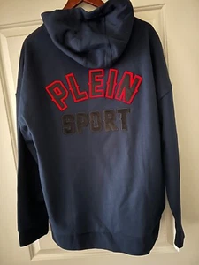 500$+ PHILIPP PLEIN SPORT NAVY ZIPPER HOODED SWEATSHIRT SIZE XXL HUGO BOSS - Picture 1 of 8
