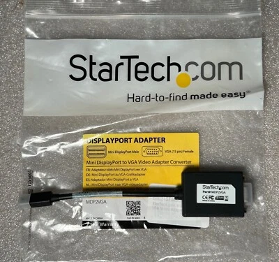StarTech MDP2VGA Mini DisplayPort to VGA Video Adapter Converter NEW - Image 1 of 2