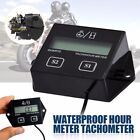 Digital Tach Tachometer Hour Meter Gauge Engine Spark Inductive Motorcycle UFF