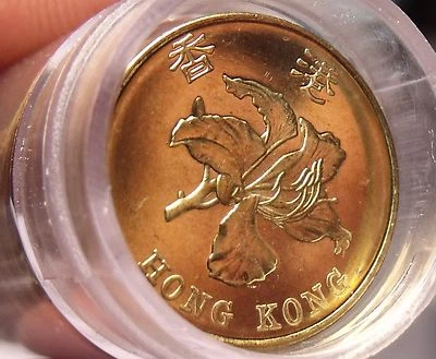 Gem Unc Roll (50) Hong Kong 1998 10 Cents~Bauhinia Flower~Last Year~Free Ship - Image 1 of 3