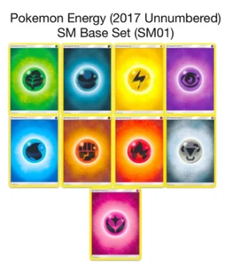 Pokemon TCG Energy (2017 Unnumbered) -SM Base Set (SM01) Mix &Match Card Singles - Picture 1 of 11