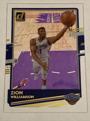 2020-21 Panini Clearly Donruss Gold #7 Zion Williamson New Orleans Pelicans NBA - Image 1 of 2