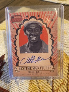 2013 Panini America’s Pastime Signatures Willie McGee Autographed 5/49 #WM