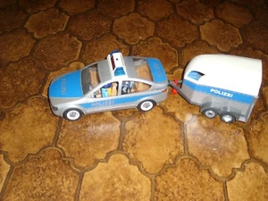 Playmobil Polizei Auto mit Pferdeanhänger - Bild 1 von 1