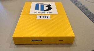 Western Digital 1TB,External (WDBS4B0020BYL-OB Portable Hard Drive - Picture 1 of 3