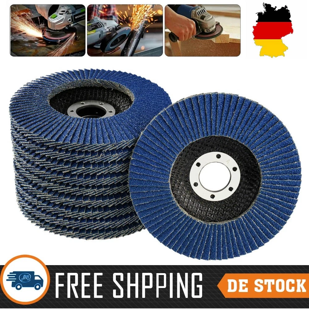 BHA Fächerscheibe 15,2 Cm – Körnung 80, Für Schleifmaschinen, Aluminiumoxid-Klappenrad 3,8 Cm Breit