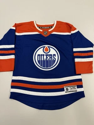 Edmonton Oilers Jersey Youth Size XL Blue Blank - Image 1 of 4