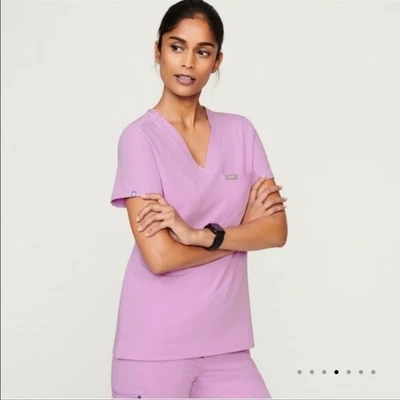 Blusa Médica Nueva con Etiquetas Figs 6XL Catarina Luz Anochecer Lavanda Un Bolsillo Enfermera Foto 1 de 4
