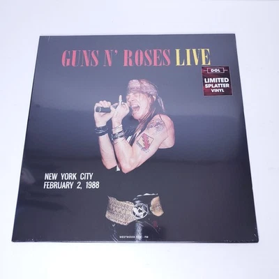 Guns N Roses Live New York 1988 Vinyl Record DOL Limited Splatter Vinyl Sealed Foto 1 de 4