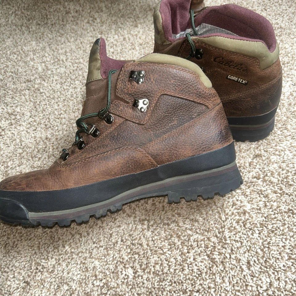 Cabelas Botas Mujer Talla 10 Rimrock Mid Gore Tex Senderismo Tobillo Marrón Zapatos con Cordones Foto 1 de 4