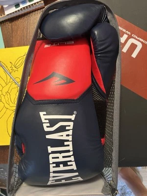 Guantes de boxeo de entrenamiento Everlast Elite estilo profesional, 14 oz - rojos Foto 1 de 3