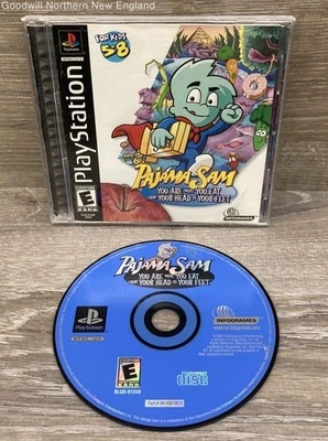 Pijama Sam Sony PlayStation 1 Videojuego IOB con Manual Probado Funciona Foto 1 de 4