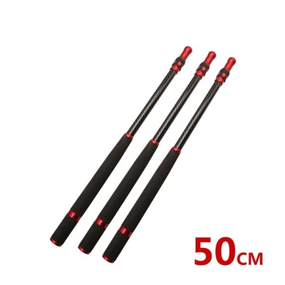 Red de pesca de fibra de carbono de 31,5 pulgadas caña telescópica red de desembarco mango de caña Foto 1 de 4