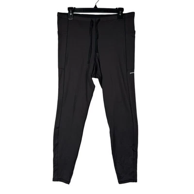 Pantalones para mujer Patagonia gris bolsillos laterales y en la cintura cordón cintura talla grande Foto 1 de 4