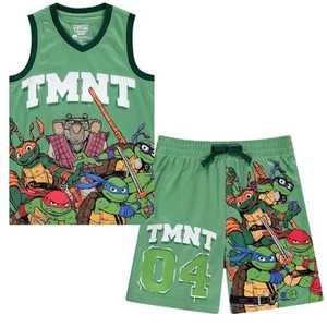 Teenage Mutant Ninja Turtles Boys Basketball Jersey Shirt and Shorts Clothing... - Picture 1 of 8