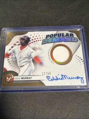 2024 Topps impecable demanda popular Eddie Murray oro automático 33/50 Foto 1 de 2