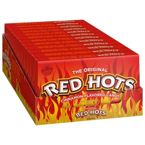 Cinnamon Red Hots Hard Candy 5.5oz Theater Boxes - Pack of 12 - Picture 1 of 4