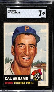1953 Topps #98b Cal Abrams - Set Break! SGC 7 - Picture 1 of 2