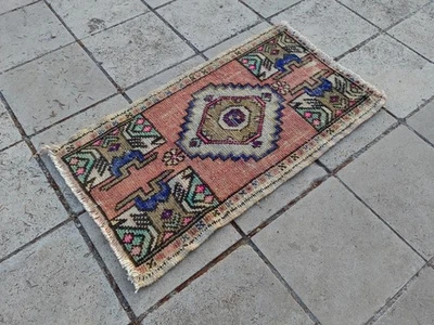 Oushak Runner Vintage Turkish Kilim Rug Decorative Handmade Oriental Wool Carpet - Image 1 of 4