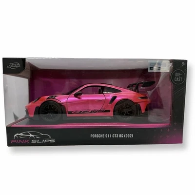 Jada Pink Slips Porsche 911 GT3 RS (992) - Hot Pink - NEW Vhtf Chase Free Ship - Image 1 of 4