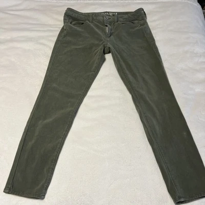 Pantalones de mezclilla para mujer American Eagle desgastados súper elásticos talla 12  Foto 1 de 4