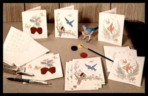 Postcard Nature Notables Hand Painted Note Paper, Des Moines, IA - Picture 1 of 2