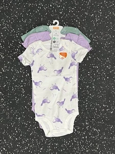 Carter's Just One You Baby Girls' Size 9m  Short Sleeve Bodysuit 3pk - Picture 1 of 2