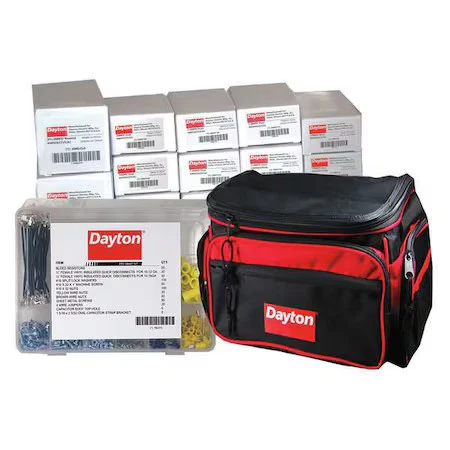 Kit de servicio para contratistas de climatización Dayton 19L413, 21 piezas Foto 1 de 1