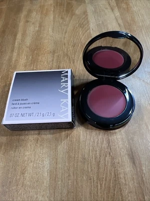 Mary Kay Cream Blush Sheer Bliss .07 oz Cranberry 031780 Compact Mirror NEW Box - Image 1 of 4